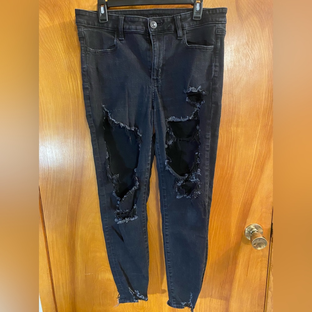 Ladies “AMERICAN EAGLE” black jeans